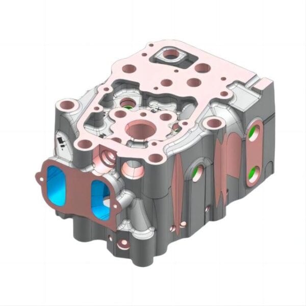 marine v type engine cylinder head4